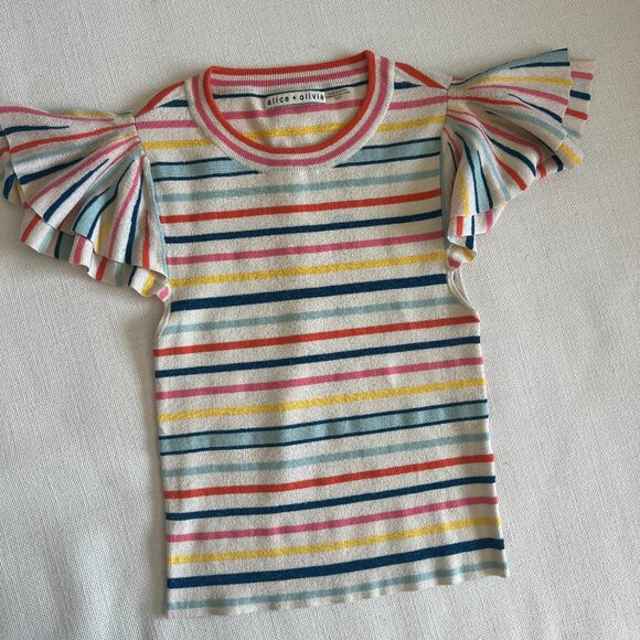 Alice + Olivia striped top - Size XS - Picture 4 of 5